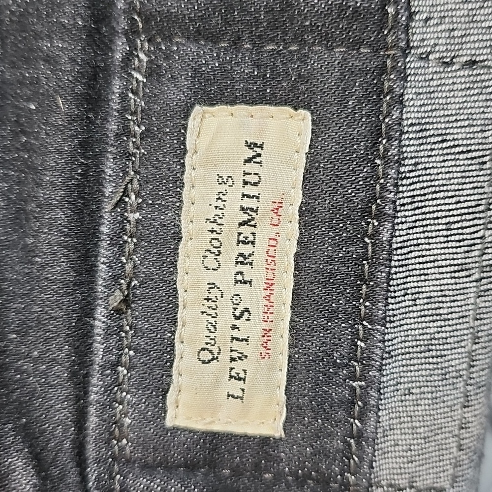 LEVI'S BLACK PREMIUM DENIM SKINNY ANKLE BIB OVERALLS - Picture 10 of 15